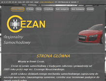 Tablet Screenshot of cezan.com.pl